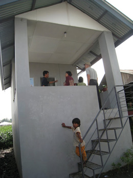 Communal wash facilities/toilets in a flood plain of peri-urban Medan, Indonesia.: Photograph courtesy of Jay Graham